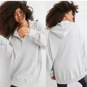 Aerie Down To Earth Henley Hoodie Sz XS